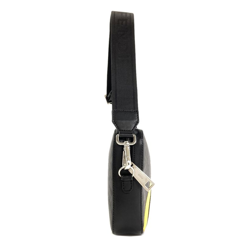 Fendi Diagonal Camera Case Shoulder Bag Leather