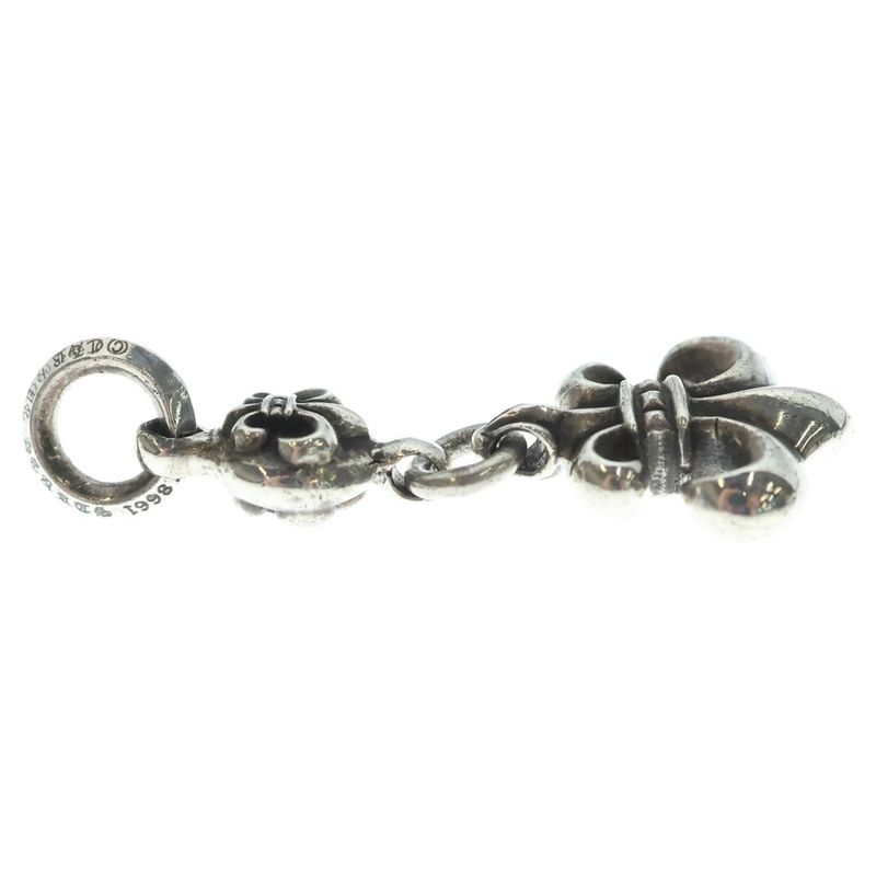 Chrome Hearts BS Fleur 1 Ball BS Charm Pendant Top Silver