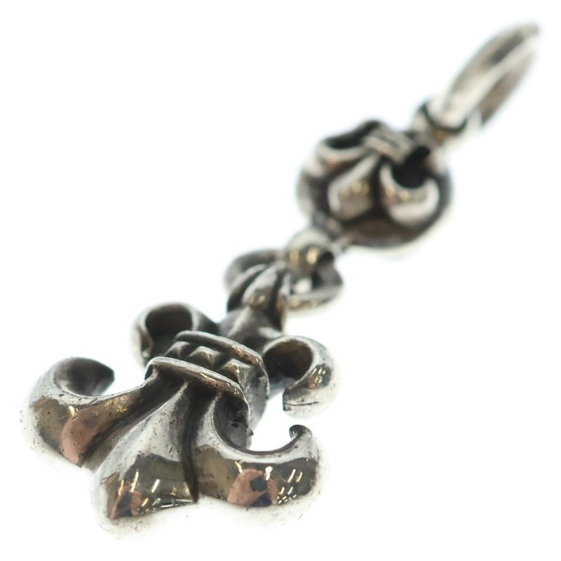Chrome Hearts BS Fleur 1 Ball BS Charm Pendant Top Silver