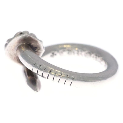 Chrome Hearts Nail Crsball Cross Ball Ring Silver