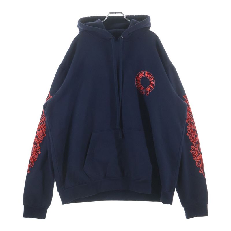 Chrome Hearts Sweatshirt Plvr Back Horse Sleeve Floral Print Hoodie Pullover