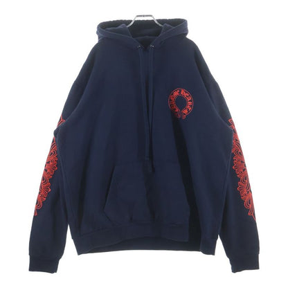 Chrome Hearts Sweatshirt Plvr Back Horse Sleeve Floral Print Hoodie Pullover