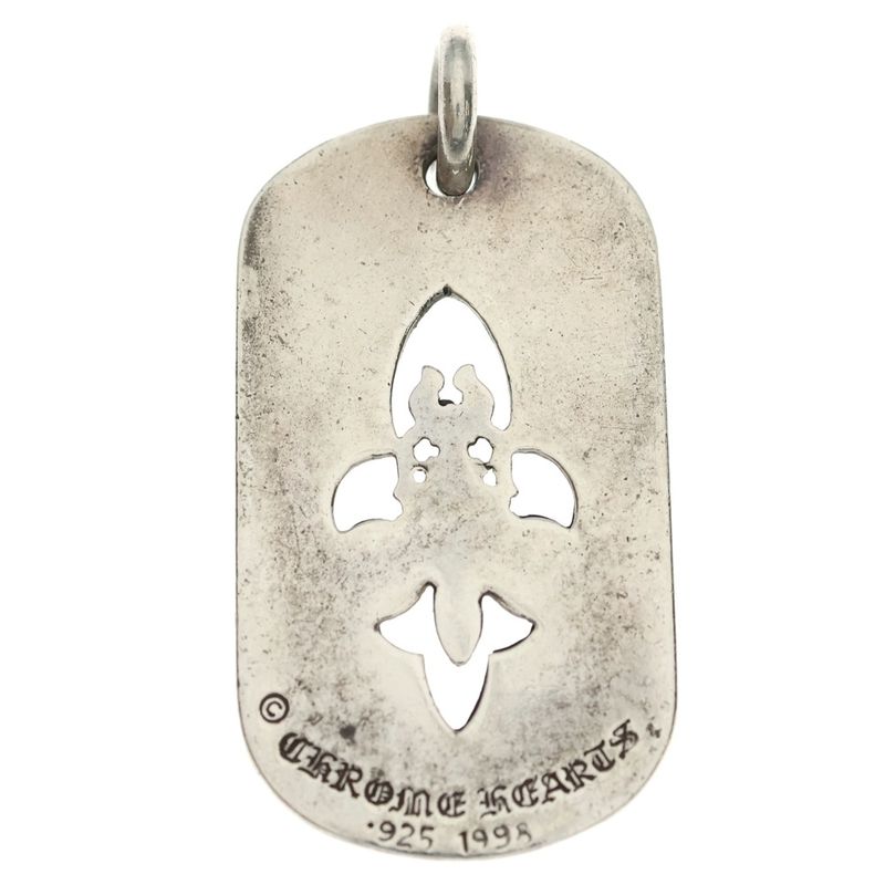 Chrome Hearts D Tag Lrg Fle Dag Fudaga Dog Tag Large Necklace Top