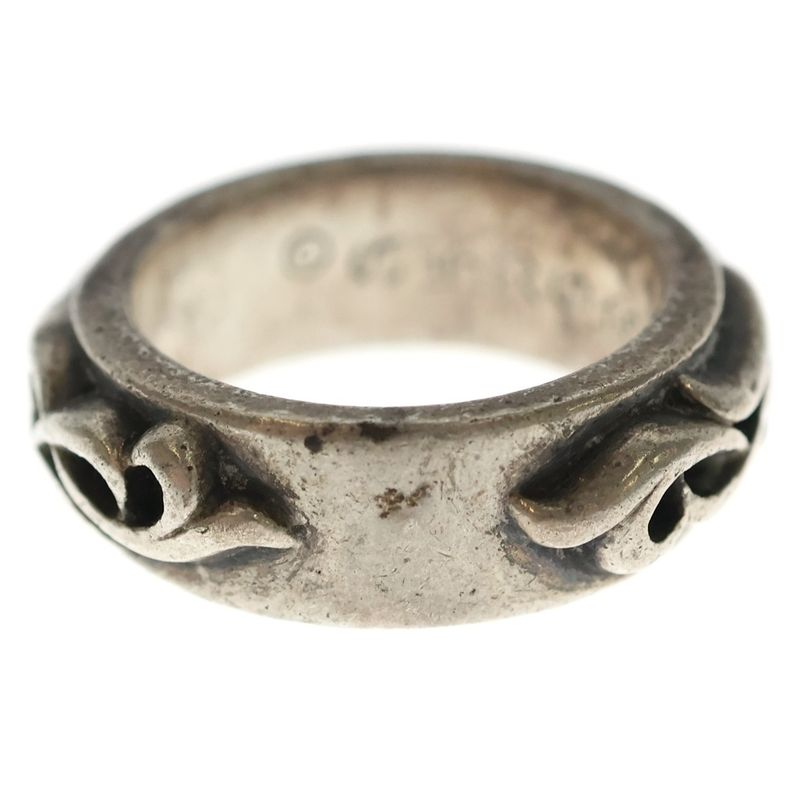 Chrome Hearts Dbl Narrow Vine Band Double Silver Ring