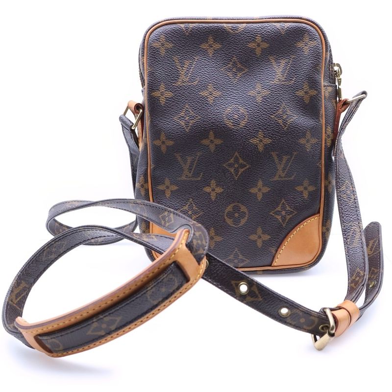 Louis Vuitton Monogram Amazon Mini Shoulder Bag Brown Leather Gold