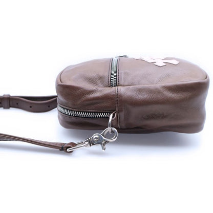 Chrome Hearts Taka Mini Lthr Takamini Cemetery Cross Patch Leather Shoulder Bag