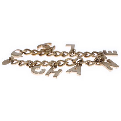 Chanel Logo Bracelet Gold Chain