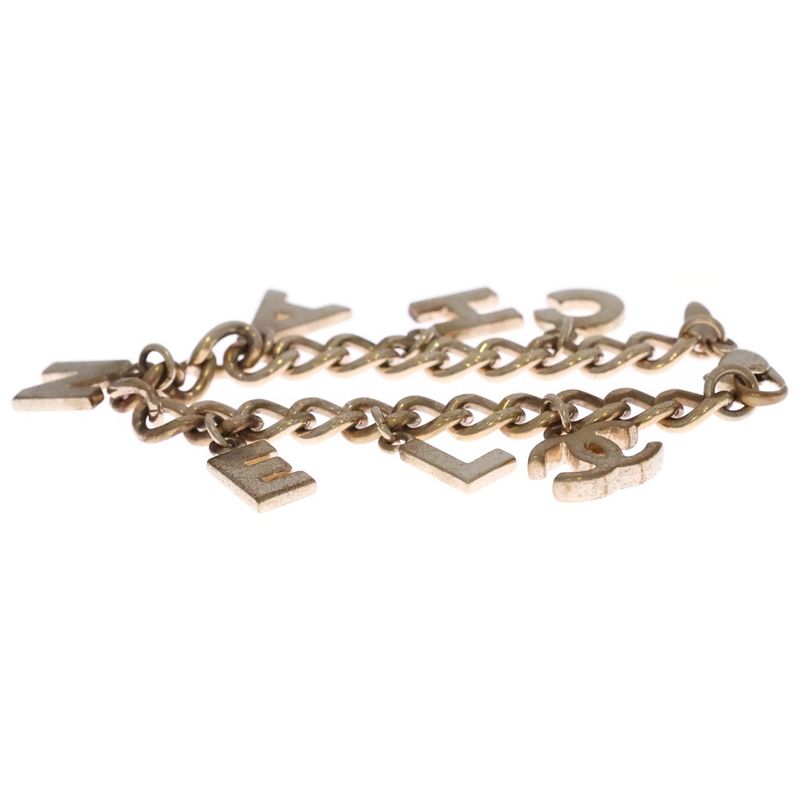 Chanel Logo Bracelet Gold Chain