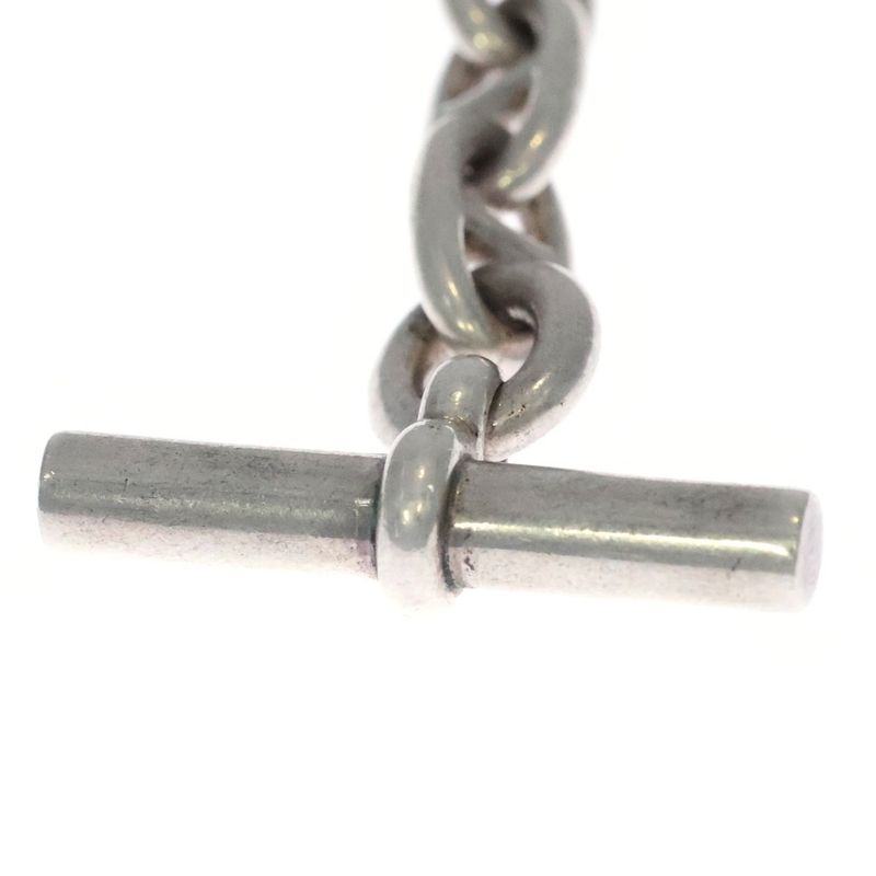 Hermes Vintage Chaine D'ancre MM Silver Necklace Cursive