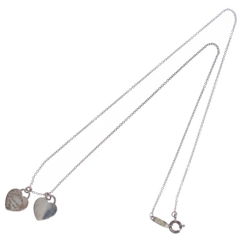 Tiffany & Co Return to Necklace Pendant Chain Silver