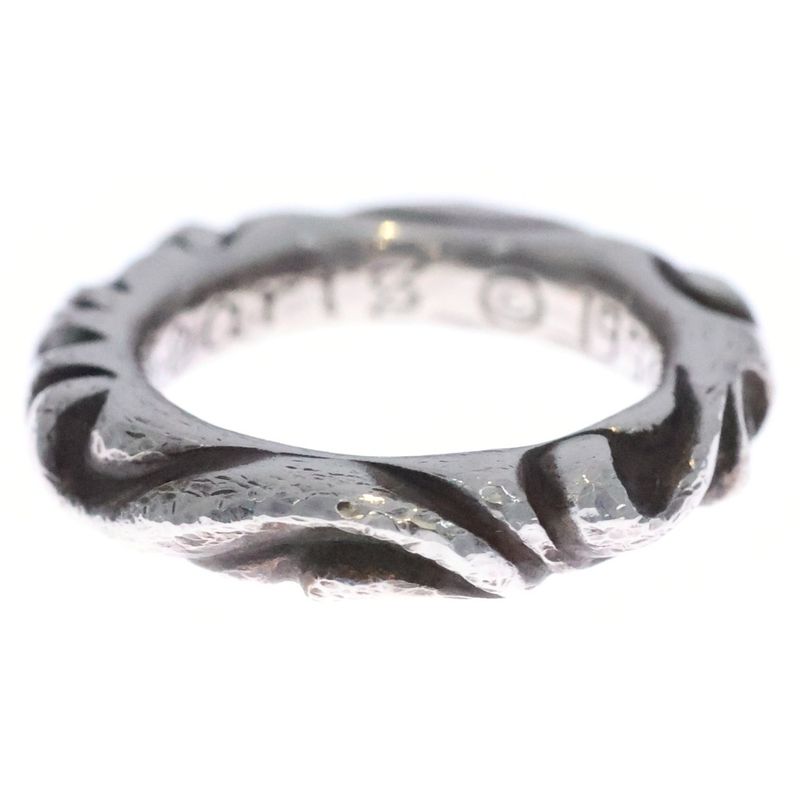 Chrome Hearts Scrl Band Scroll Silver Ring