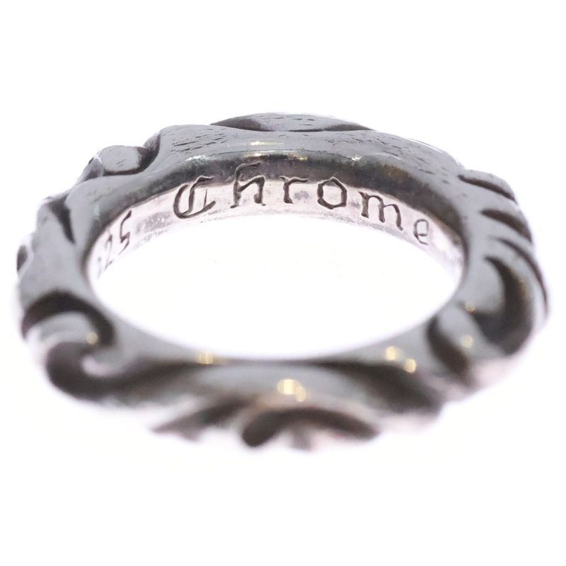 Chrome Hearts Scrl Band Scroll Silver Ring