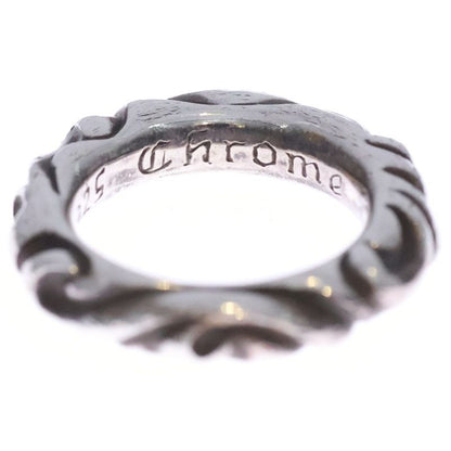 Chrome Hearts Scrl Band Scroll Silver Ring