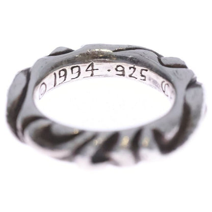Chrome Hearts Scrl Band Scroll Silver Ring