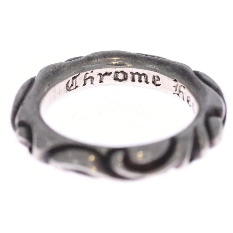 Chrome Hearts Scrl Band Scroll Silver Ring
