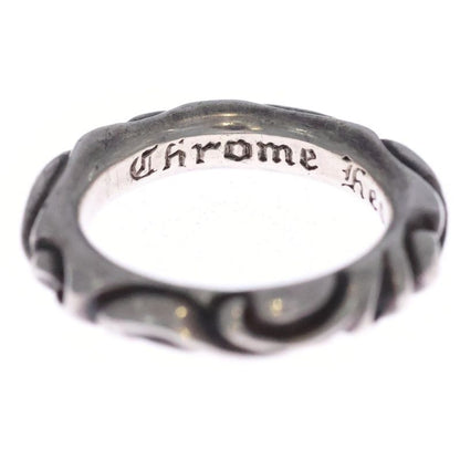 Chrome Hearts Scrl Band Scroll Silver Ring