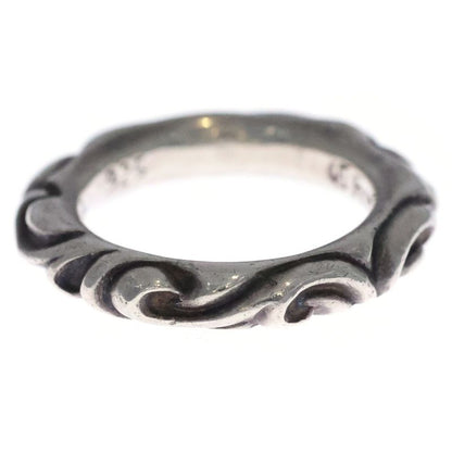 Chrome Hearts Scrl Band Scroll Silver Ring