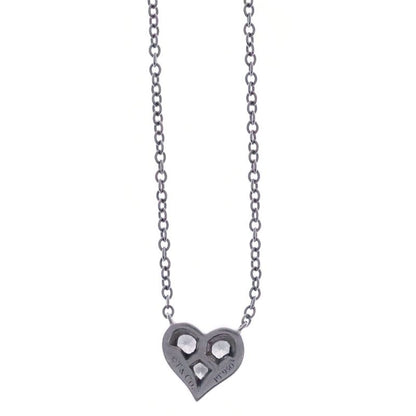 Tiffany & Co Sentimental Heart Diamond Necklace Platinum Pendant