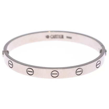 Cartier Love Bracelet Bangle Silver 18k White Gold 16