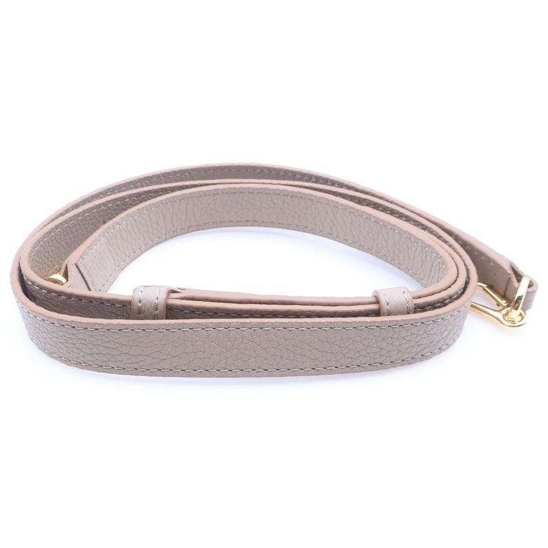 Loewe Pebble Bucket Mini 2-Way Mini Shoulder Bag Beige Leather Gold