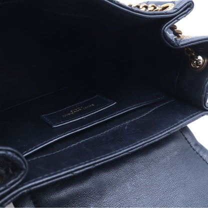 Saint Laurent Paris Nolita Mini Chain Mini Shoulder Bag Pochette Black Leather