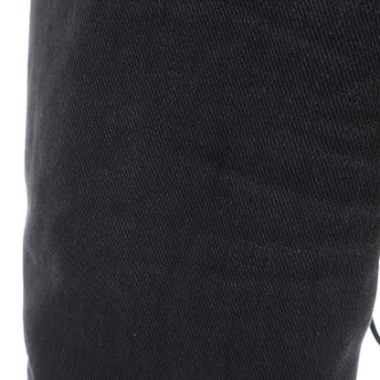 Louis Vuitton Monogram Furred Zip Up Denim Jacket Black Ccu
