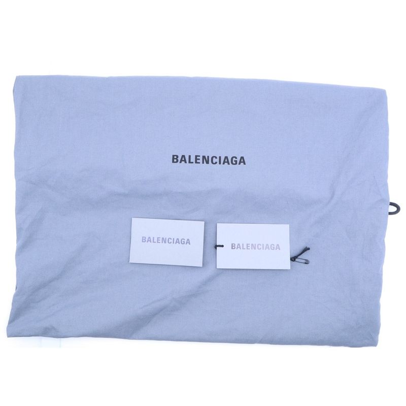 Balenciaga Super Busy Small Sling Bag Black Leather 1000 Silver