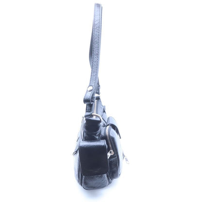 Balenciaga Super Busy Small Sling Bag Black Leather 1000 Silver