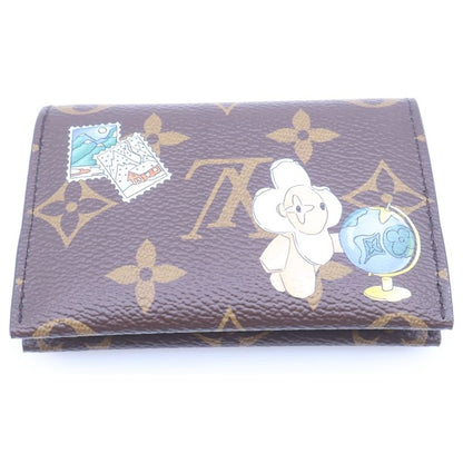 Louis Vuitton Card Holder Slim Monogram Vivienne Holiday Coin Case Wallet Brown
