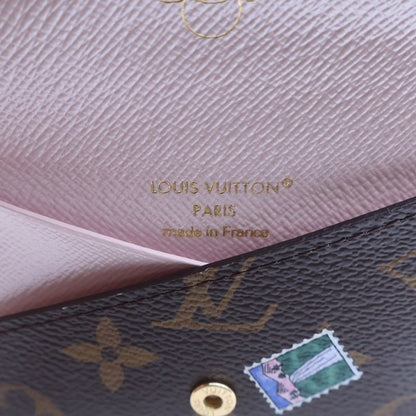 Louis Vuitton Card Holder Slim Monogram Vivienne Holiday Coin Case Wallet Brown