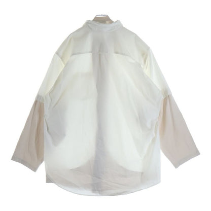 Balenciaga Trompe L'oeil Layered Docking Long Sleeve Shirt White