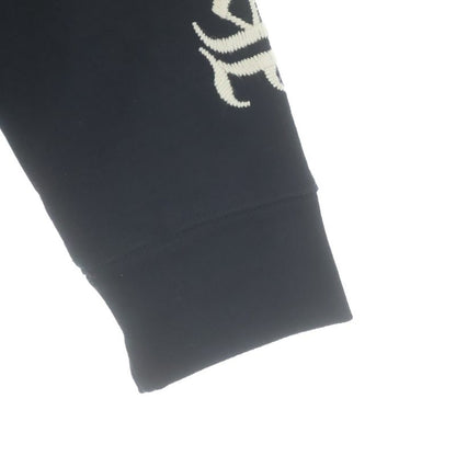 Chrome Hearts Not Slo Ride Logo Embroidery Half Zip Sweatshirt Black