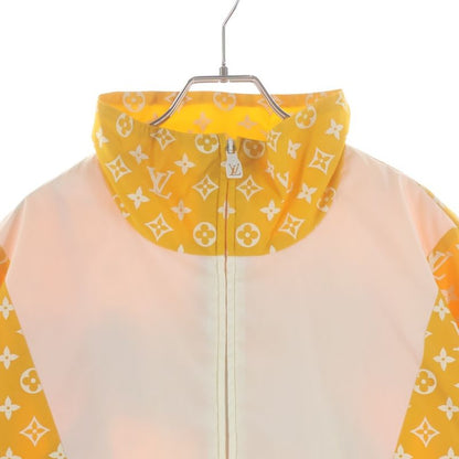 Louis Vuitton Nylon Monogram Print Technical Track Top Jacket Yellow Mjw