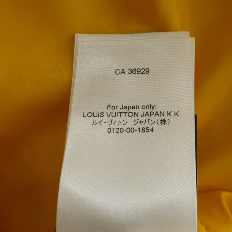 Louis Vuitton Nylon Monogram Print Technical Track Top Jacket Yellow Mjw