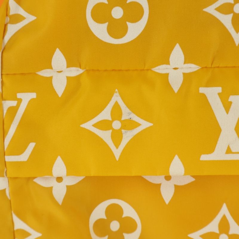 Louis Vuitton Nylon Monogram Print Technical Track Top Jacket Yellow Mjw