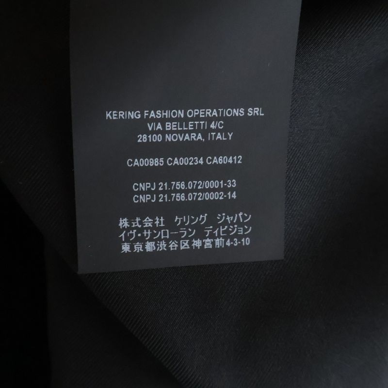 Saint Laurent Paris Velvet Single Tailored Jacket Navy