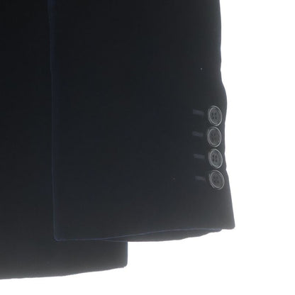 Saint Laurent Paris Velvet Single Tailored Jacket Navy