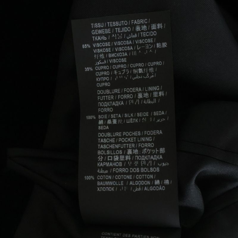 Saint Laurent Paris Velvet Single Tailored Jacket Navy