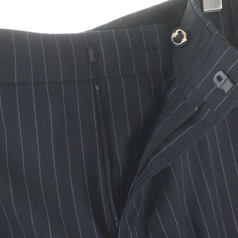 Celine Wool Striped Trousers Pants Black