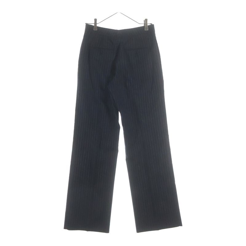 Celine Wool Striped Trousers Pants Black