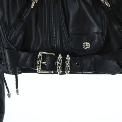 Hermes JJ Dean Lining Daga Zip Leather Double Rider's Jacket Black Green