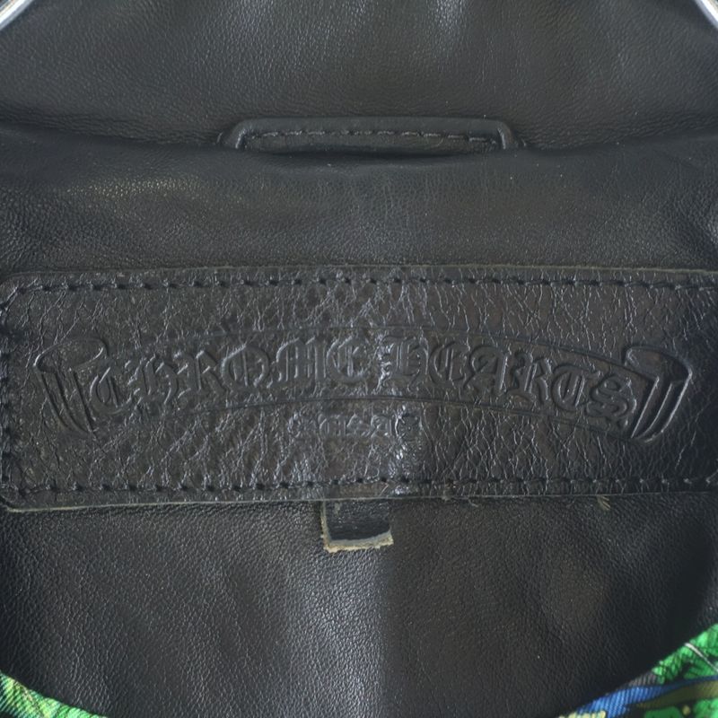 Hermes JJ Dean Lining Daga Zip Leather Double Rider's Jacket Black Green
