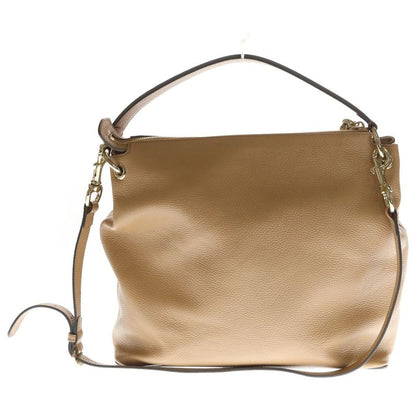 Gucci Interlocking Soho 2-Way Shoulder Bag Beige Leather Gold