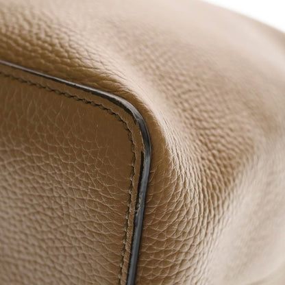 Gucci Interlocking Soho 2-Way Shoulder Bag Beige Leather Gold