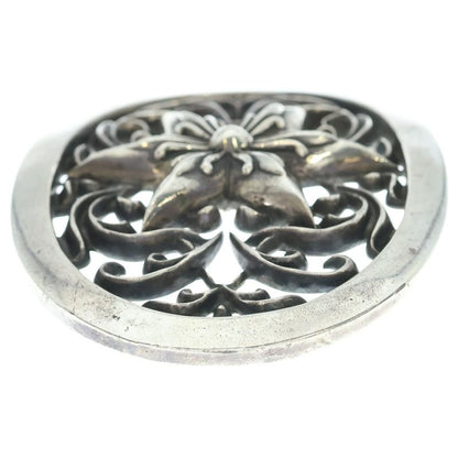 Chrome Hearts Buckl Oval Exlg Star XL Buckle Extra Large Silver Belt