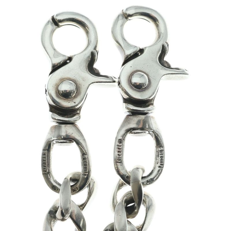 Chrome Hearts Classic Long-t 2 Clip Long Wallet Chain Silver