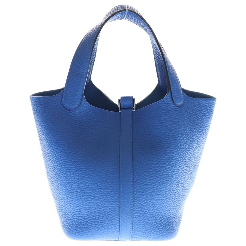 Hermes Picotin Lock PM Taurillon Frida Handbag Blue