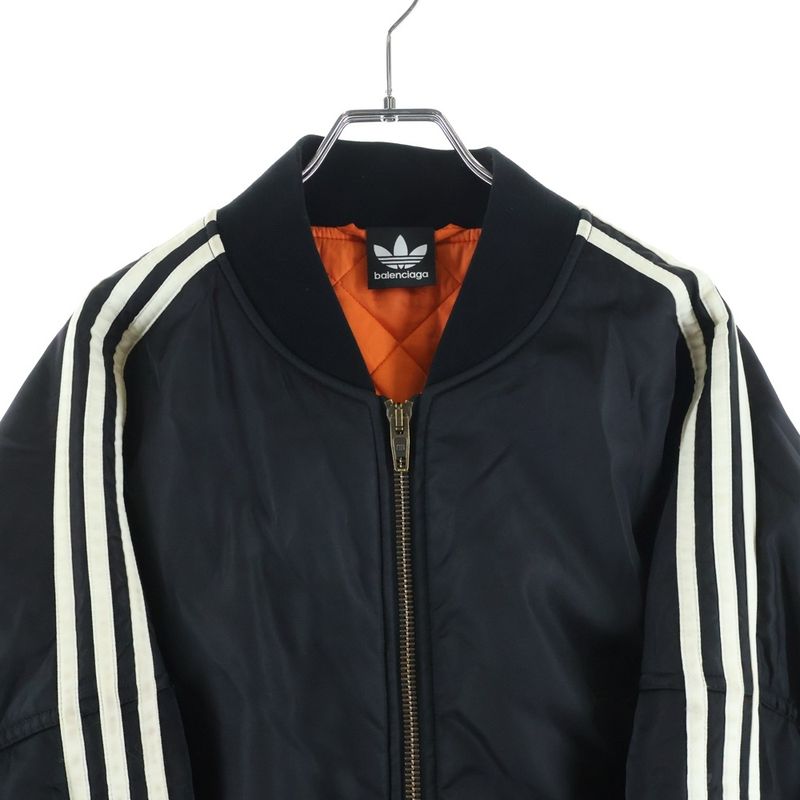 Balenciaga Adidas Side Line Bomber Jacket Black