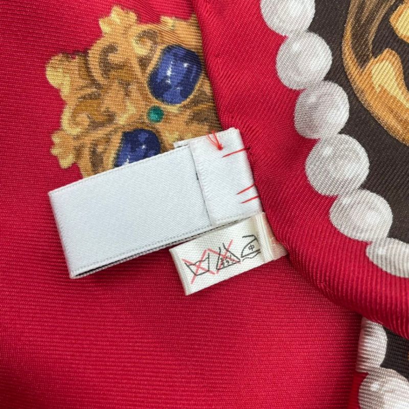 Dior Silk Scarf Red Pattern