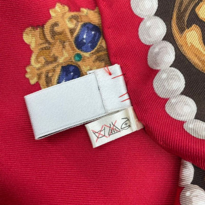 Dior Silk Scarf Red Pattern